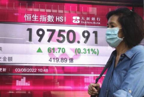 Asian Stocks down - 03-08-22