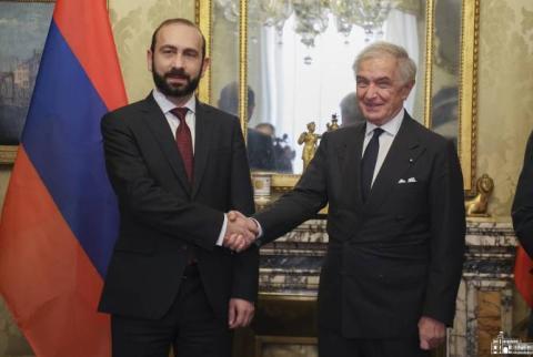 Mirzoyan briefs Foreign Minister of Sovereign Order of Malta on Armenia’s position over NK conflict settlement