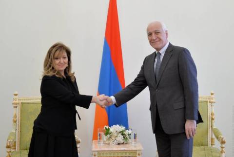 Ermenistan Cumhurbaşkanı ve Portekiz'in Yerevan Büyükelçisi, Laçin Koridoru'ndaki durumu görüştü