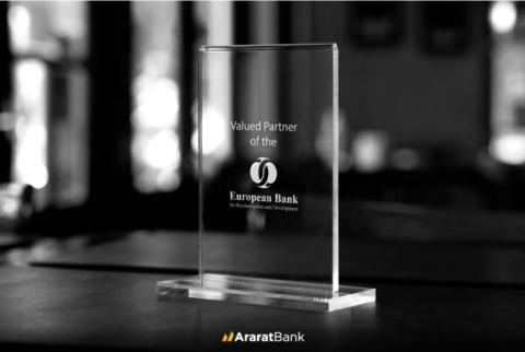 AraratBank has been awarded the title of Valued Partner of EBRD