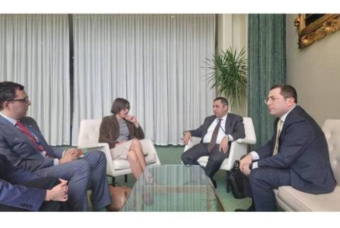 Armenian Deputy Foreign Minister meets with ICRC President in New York City