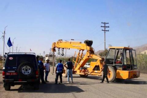 EUMA regularly patrols Yeraskh area, including construction site of steelworks