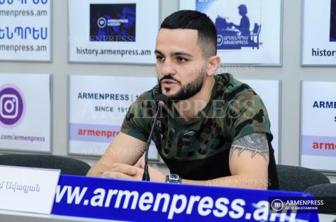 Press conference of boxer Aram Avagyan