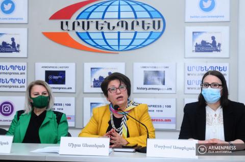 Пресс-конференция Миры Антонян, Мариам Аракелян и
Анаит Саакян