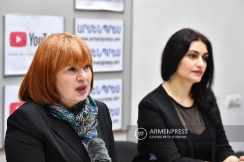 Press conference of director of ARMMONO international festival
Marianna Mkhitaryan and soloist of A. Spendiaryan National
Opera and Ballet Academy Varsenik Avanyan
