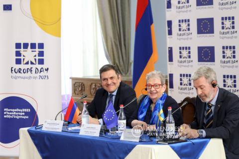 Пресс-конференция, посвященная Дню Европы и
отношениям Европейский союз-Армения
в 2023 году