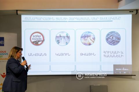 «Հայաստանում ճանապարհային անվտանգության
ազգային ռազմավարություն՝ անվտանգության
համակարգի մոտեցումը։ Հայաստանում
ճանապարհային անվտանգության
մարտահրավերները» թեմայով երկօրյա
աշխատաժող