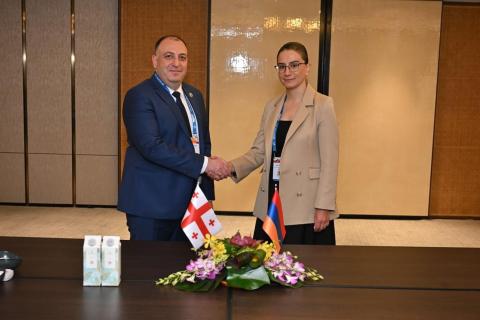 სომხეთისა და საქართველოს გენერალური პროკურორები სინგაპურში ორმხრივ ინტერესის საკითხებს განიხილავდნენ