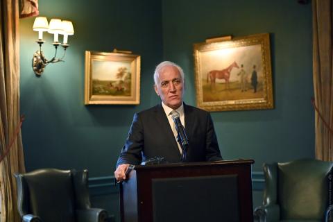 Le président de la République a prononcé un discours lors d'un événement organisé par le Meridian International Center