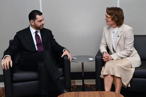 Armenian Environment minister meets with EU Commissioner in New York ahead of COP17