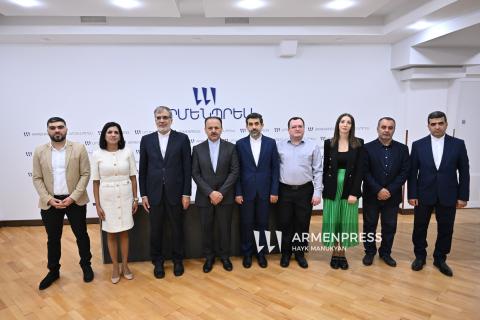 «Armenpress» a accueilli une délégation de l’agence de presse iranienne IRNA