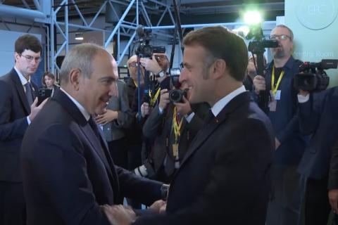 პრემიერ-მინისტრი ფაშინიანი საფრანგეთის პრეზიდენტ მაკრონს შეხვდა
