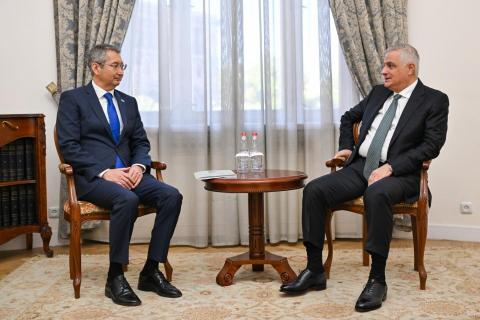 სომხეთის რესპუბლიკის ვიცე-პრემიერმა და ყაზახეთის ელჩმა აზრები გაცვალეს თანამშრომლობის ახალი შესაძლო მიმართულებების შესახებ