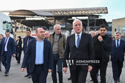 Le Président de l’Arménie a effectué une visite au poste-frontière de Bagratashen