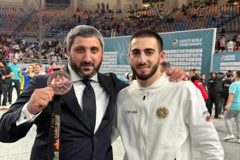 Հայաստանի կարատեի ընտրանու անդամ Սուրեն Հարությունյանը դարձել է ԱԱ-ի բրոնզե մեդալակիր