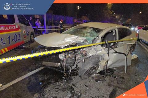 Ավտովթար Երևանում՝ 7 ավտոմեքենայի մասնակցությամբ. 1 մարդ մահացել է