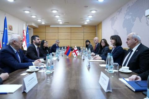 Председатель Постоянной комиссии НС Армении по внешним связям провел встречи со спикером парламента и главой МИД Грузии