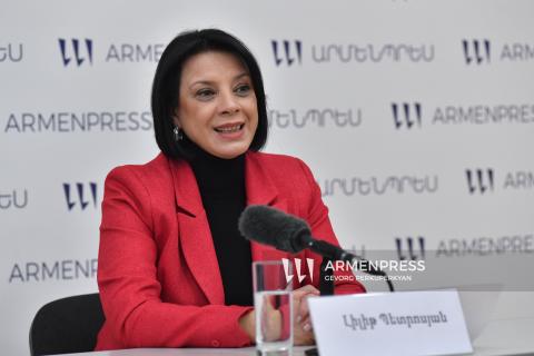 نشست خبری لیلیت پتروسیان، سرپرست موقت مدیریت تئاتر دولتی کمدی موزیکال به نام «هاکوپ پارونیان»