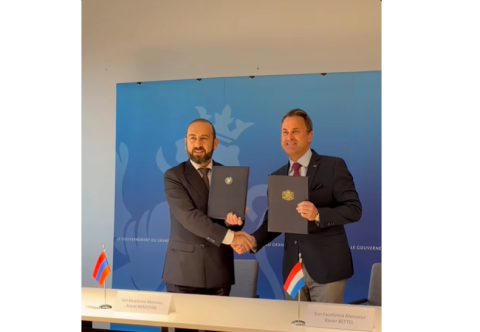 L’Arménie et le Luxembourg ont signé une déclaration conjointe sur le partenariat stratégique