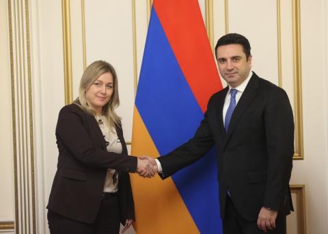 Председатель Парламента Армени представил послу Швейцарии проблему армянских пленных, находящихся в Азербайджане