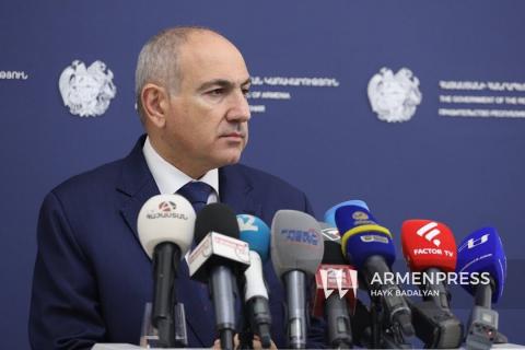 نشست مطبوعاتی نخست وزیر جمهوری ارمنستان