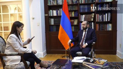 المؤتمر الصحفي لوزير الخارجية ميرزويان من واشنطن بشأن وثيقة إطار تريب-فيديو-