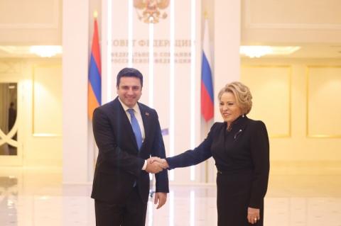 Valentina Matvienko։ nous sommes intéressés à renforcer l’amitié entre l’Arménie et la Russie