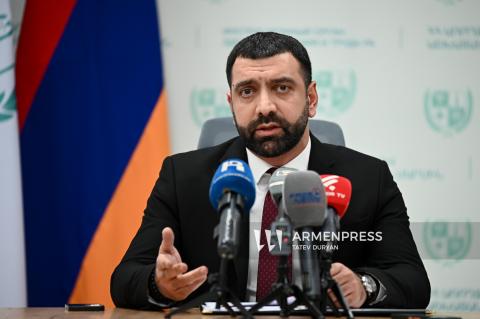 نشست خبری اسلاویک سارگسیان، رئیس «نهاد بازرسی بهداشت و کار»