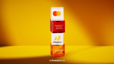 ԱրարատԲանկն արժանացել է Mastercard-ի «Excellence in Strategic Marketing մրցանակին