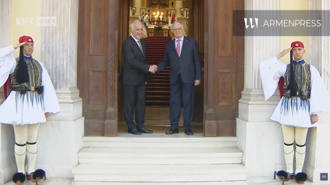 دیدار رؤسای جمهور ارمنستان و یونان در آتن آغاز شد