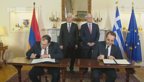 Армения и Греция подписали меморандум о взаимопонимании по сотрудничеству в области высоких технологий