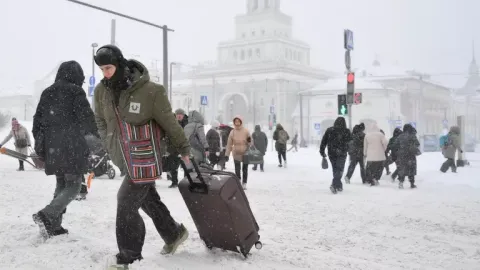 Մոսկվայում առատ ձյուն է տեղացել