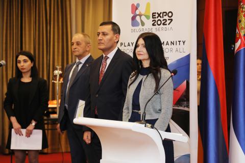 ՀՀ ԿԳՄՍ փոխնախարարը ներկա է գտնվել Սերբիայի ազգային տոնին նվիրված միջոցառմանը