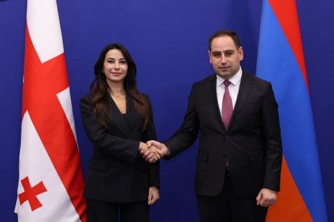 Министр территориального управления и инфраструктур Армении и министр экономики и устойчивого развития Грузии обсудили вопросы сотрудничества