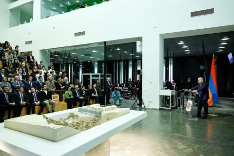 Премьер-министр Пашинян присутствовал на церемонии закладки фундамента Центра конвергенции инженерных и прикладных наук ЕС «Тумо»