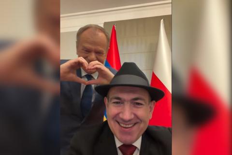 Пашинян опубликовал видео встречи с премьер-министром Польши