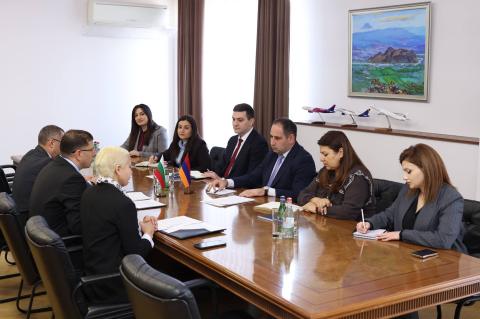 დავით ხუდათიანმა ნიკოლა ნიკოლოვთან შეხვედრაზე სომხეთ-ბულგარეთის პირდაპირი საჰაერო მიმოსვლის მნიშვნელობას გაუსვა ხაზი