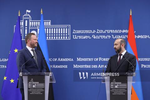 ՀՀ ԱԳ նախարար Արարատ Միրզոյանի և Էստոնիայի ԱԳ նախարար Մարգուս Ցահքնայի ասուլիսը