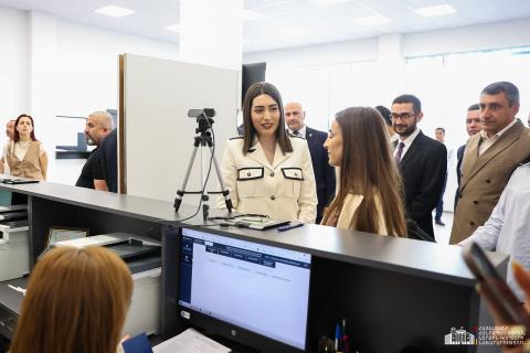Ժամանակակից շենքային պայմաններ, բարելավված միջավայր․ Արփինե Սարգսյանն այցելել է ՆԳՆ Արագածոտնի մարզի հաշվառման-քննական ստորաբաժանման նոր վարչական շենք