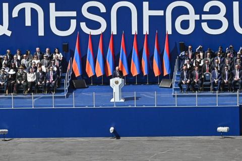 Discours du Premier ministre de la République d’Arménie, Nikol Pashinyan, lors du défilé militaire à l’occasion de la Fête de la République
