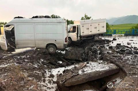 Երևան-Սևան ավտոճանապարհին կայծակի հարվածից կամուրջ է փլուզվել. տուժածներ չկան