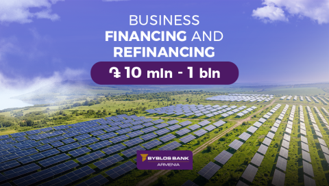 Up to AMD 1 billion in business financing: Byblos Bank Armenia’s new offer