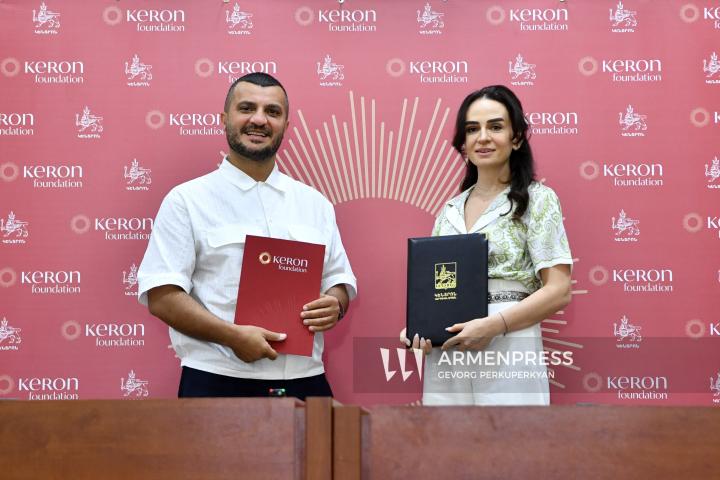 برگزاری نشست خبری مشترک منطقۀ اداری «کِنتروُنِ» ایروان و بنیاد توسعه «کروُن»