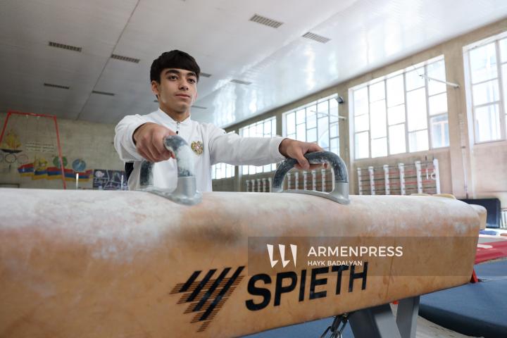 Member of Armenia’s gymnastics team, World and European silver medalist Mamikon Khachatryan