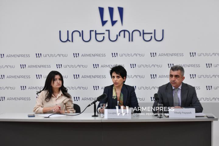 Press conference by Lusine Avetisyan, Head of the Strategic Policy Department, and Sevak Baloyan, Head of the Bioresource Management Department, of the Ministry of Environment of Armenia