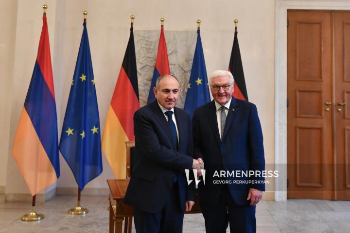 Armenian PM Nikol Pashinyan meets President of Germany Frank-Walter Steinmeier in Berlin