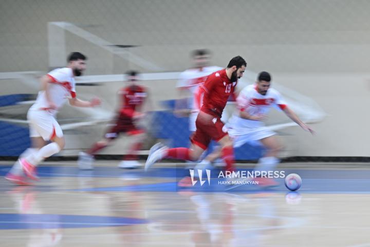 Partido amistoso de la selección de fútbol sala de Armenia contra el Líbano