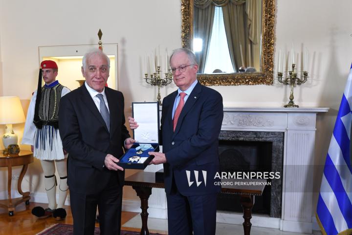Reuniones oficiales del presidente de Armenia en Atenas