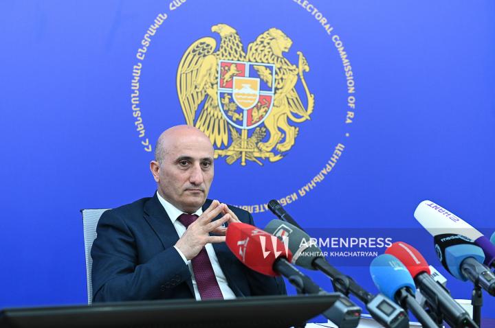 CEC Chairman Vahagn Hovakimyan's press briefing