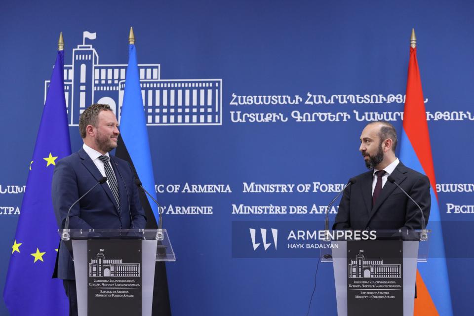 ՀՀ ԱԳ նախարար Արարատ Միրզոյանի և Էստոնիայի ԱԳ նախարար Մարգուս Ցահքնայի ասուլիսը